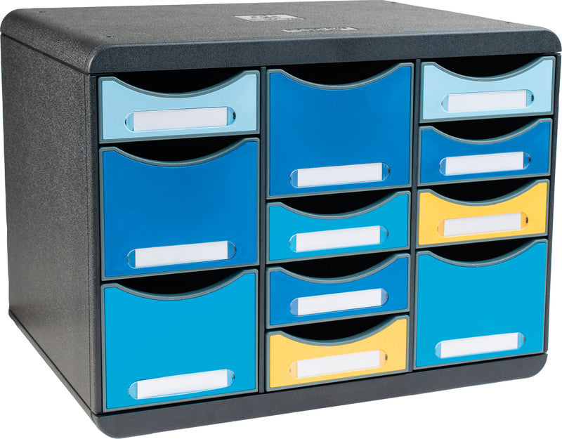 Exacompta Schubladenelement Big-Box Multi Bee Blue – 355 × 270 × 271 mm