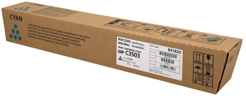 Ricoh Toner – cyan, 18000 Seiten – für Color-Laserdrucker/Multifunktionsgeräte