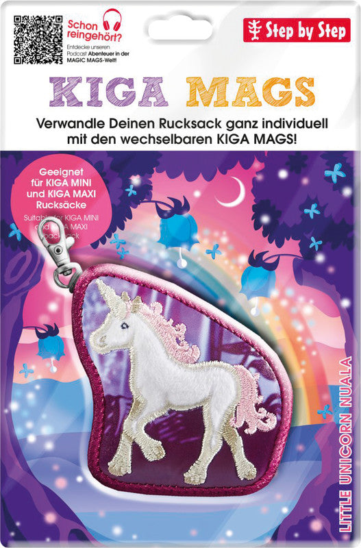 Step by Step Magic Mags Magnet-Applikation – Little Unicorn Nuala – für Kindergartenrucksack Mini und Maxi