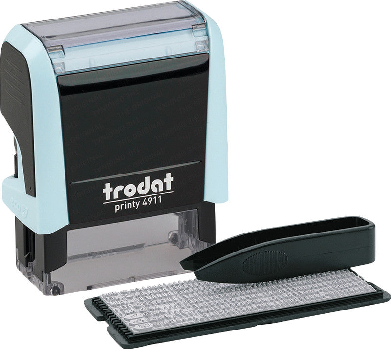 Trodat Motivstempel Printy 4911 – Motiv: zum Selbersetzen, Kunststoff, 38 × 14 mm