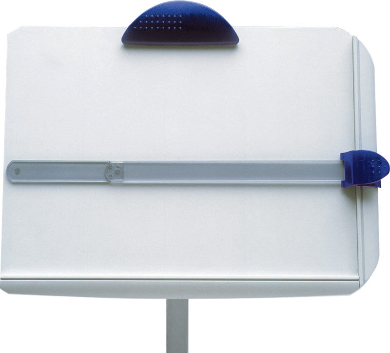 MAUL Stiftschlaufe – Kunststoff, Grau, 248 × 500 mm – für A4-Format, Tischplatten bis 95 mm und Pult