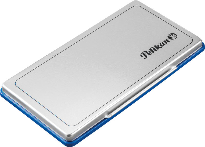 Pelikan Stempelkissen – 160 × 90 mm, Metall, Blau