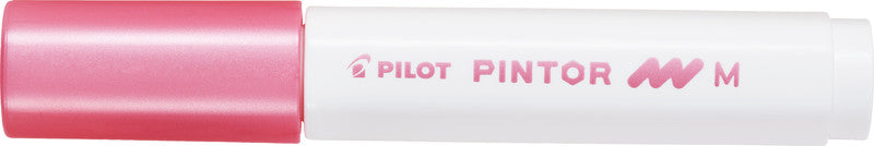 Pilot Pigment-Marker Pintor – Rundspitze 1,5-2,2 mm – Metallic Pink – Für dunkle Oberflächen geeignet