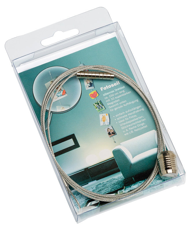 Walther Design Fotoseil, Metall, Silber, 150 cm, magnetisch, recyclingfähig – eco:plus