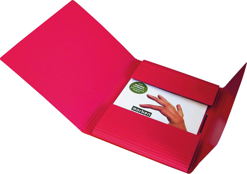EROLA Sammelmappe für A4, Karton, Rot, mit Gummizug