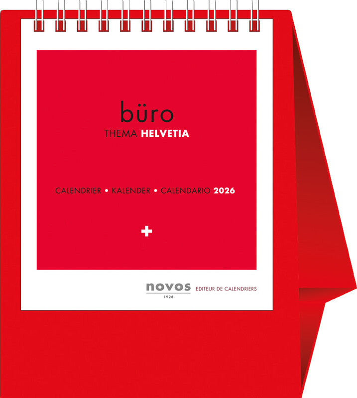 Novos Pult-Bildsteller Minicolor Suisse 2026 – 11,5 × 14,5 cm – d/f/i/gb