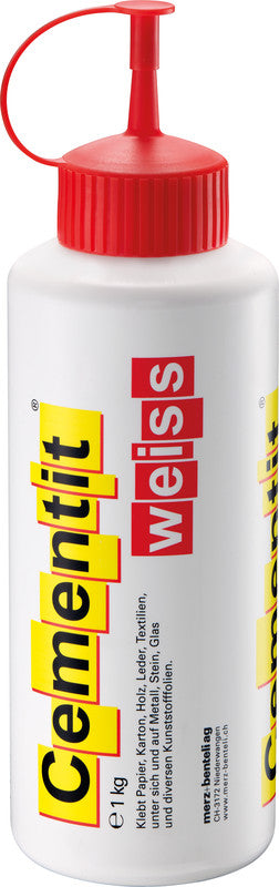 Cementit Bastelleim – Weiss, 1 kg, für Karton