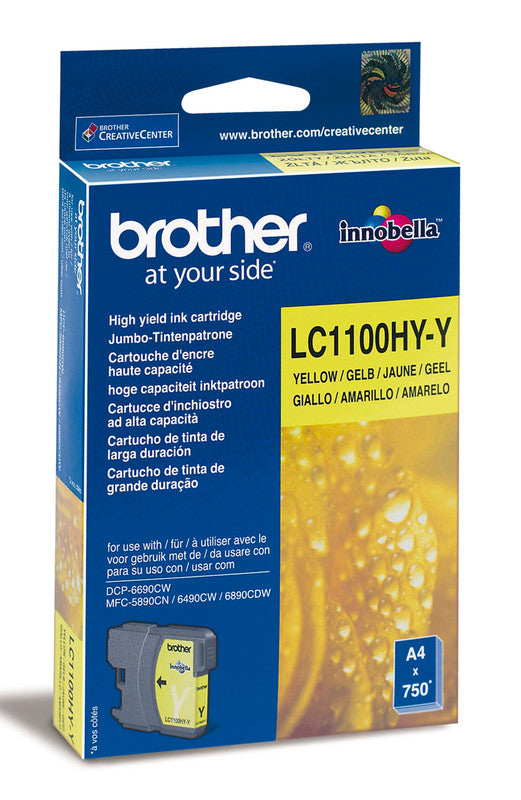 Brother Tintenpatrone, Gelb, 750 Seiten