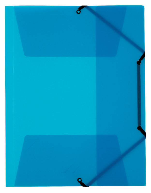 Kolma Sammelmappe für A4, Kunststoff, Blau, mit Gummizug