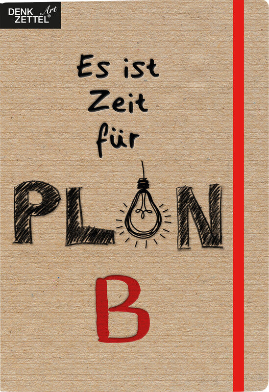 Denkzettel Notizbuch, A5, blanko, gebunden, Hardcover, 192 Seiten, 70 g/m² – mehrfarbig