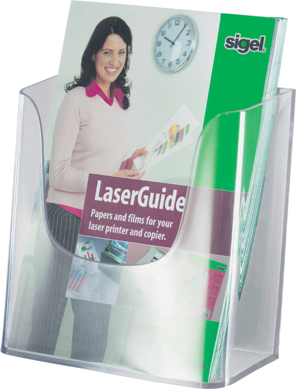 Sigel Stiftschlaufe – zur Wandmontage, Acryl, transparent, 170 × 155 mm – für A5