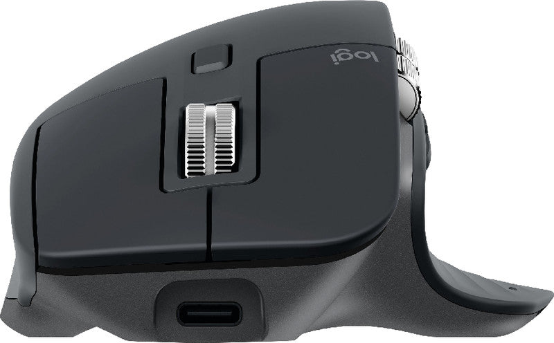 Logitech MX Master 3S Ergonomische Maus – kabellos, 7 Tasten, Easy-Switch, Batterieladeanzeige, Grau