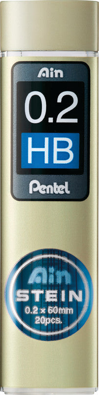 Pentel Bleistiftminen – Graphit, 0,2 mm, HB, 20 Stk.