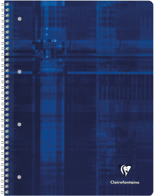 Clairefontaine Collegeblock, Karton, 120 Blatt, 4-fach gelocht, perforiert, 90 g/m² – sortiert