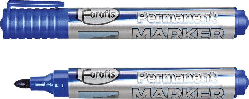 Forofis Permanentmarker – Rundspitze 2–5 mm – Blau