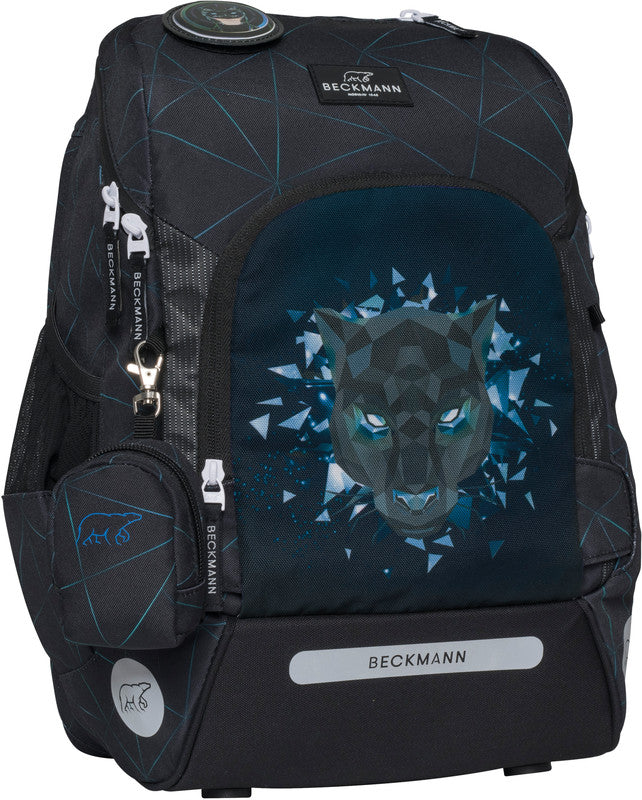 Beckmann Schulrucksack Active Air Flx – 6-teilig – Panther – 26,0 × 39,0 × 22,0 cm – rPET