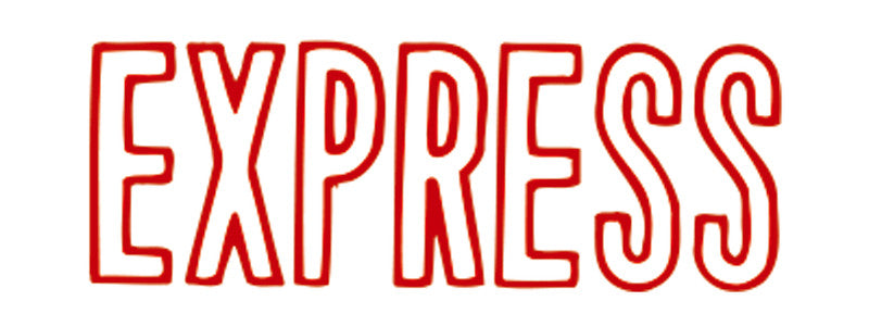 X-stamper Motivstempel – Motiv: Express, selbstfärbend, Kunststoff, 13 × 42 mm, Deutsch, Rot