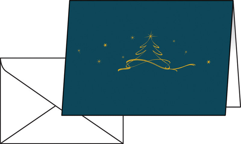 Sigel Weihnachtsgrusskarte – A6 (105 × 148 mm) – mit Umschlägen, für Inkjet/Laser/Kopierer, 10er Pack