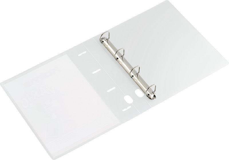 Kolma Sichtbuch Vario XL – A4, mit Fronttasche, 4-Ring-Bügelmechanik, transparent, Kunststoff