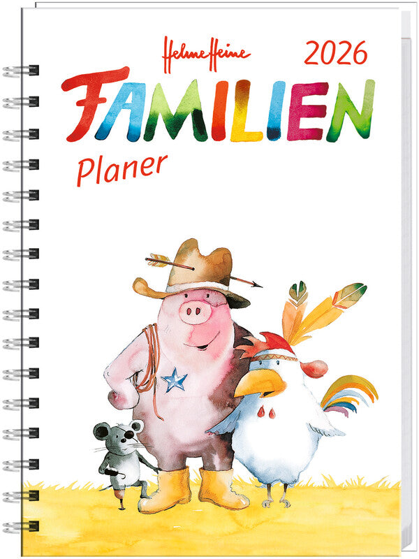 Heye Helme Heine Agenda – 1 Woche/2 Seiten, Spiralbindung, A5, 2026, FSC