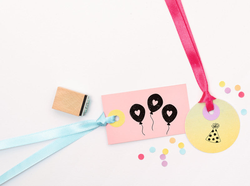 Folia Motivstempel-Set – Happy Birthday, 11 Teile, Kissen sortiert