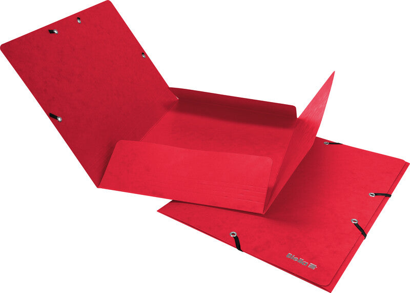 Biella Sammelmappe für A4, Karton, Rot, mit Gummizug