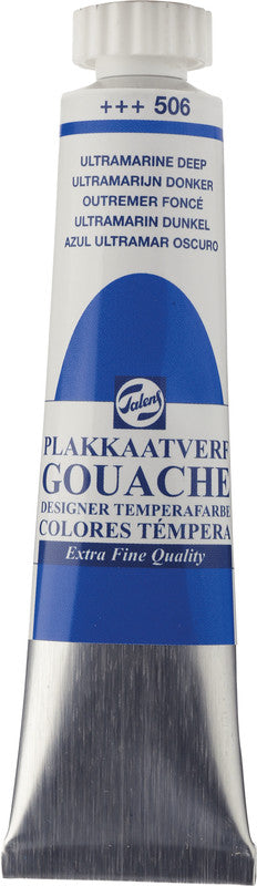 Talens Gouache – Set – 8 Farben, 8 × 20 ml, inklusive Deckweiss