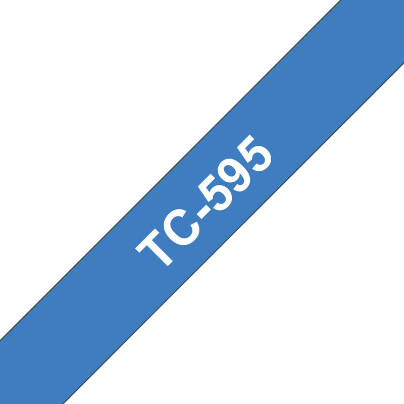 Brother Schriftband – 9 mm × 7,7 m, blau, weiss