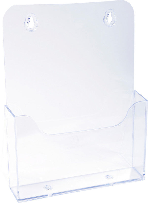 Exacompta Tischprospekthalter 75058D – für A5 – Hochformat – transparent – Polystyrol (PS) – 73×214×173 mm
