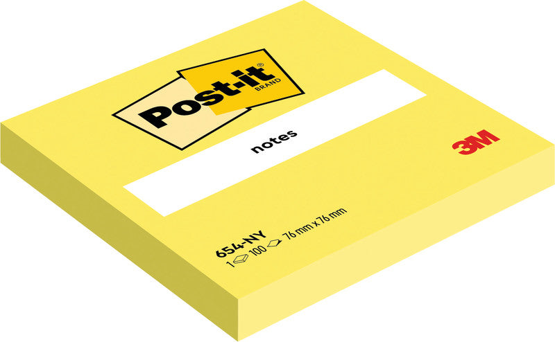 3M Haftnotizen – 76×76 mm – Neongelb, 100 Blatt, PEFC