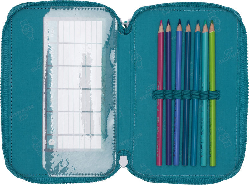 Beckmann Classic 1st Triple Etui, gefüllt, 27-teilig – Racing – Kunststoff – 13 × 20,5 × 7 cm