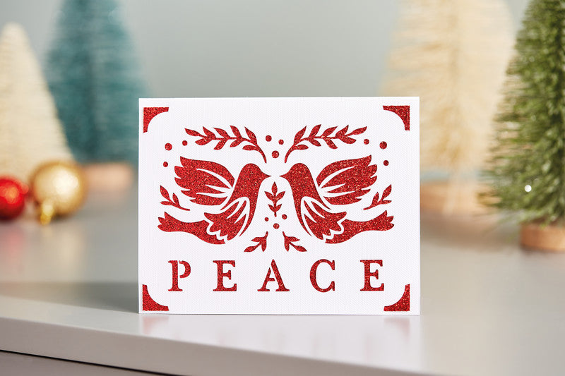 Cricut Grusskarte Glitz and Glam – 107 × 139 mm – Papier, 10er Pack