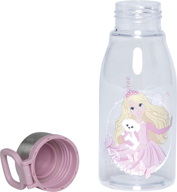 Beckmann Trinkflasche Classic – 4 dl – Kunststoff, Schraubverschluss, auslaufsicher – Rosie