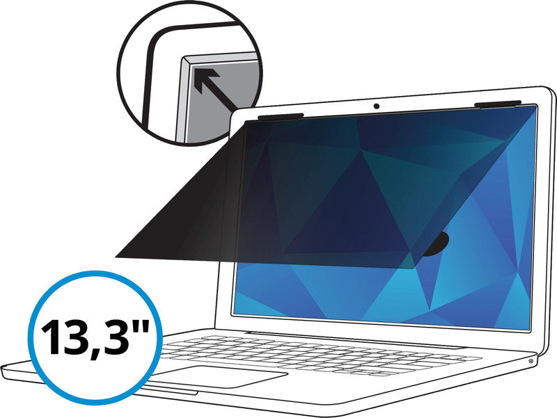 3M Displayschutz für 13,3" Notebooks – schwarz