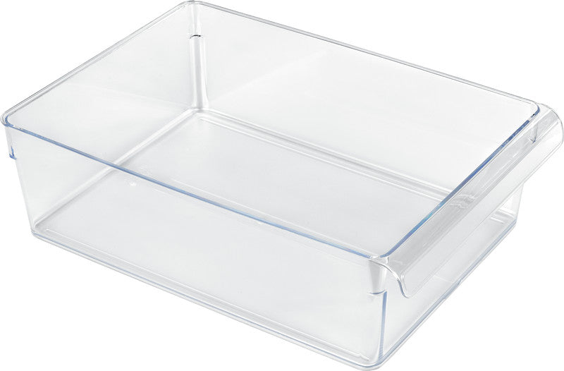 Rotho Kühlschrank-Organizer Loft – 5 l – mit Henkel, spülmaschinenfest – Kunststoff – transparent – 22 × 9 × 3