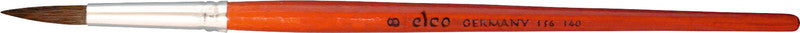 Elco pinsel Elco Aquarellpinsel – Ponyhaar, Länge 200 mm, Birkenholz-Schaft, für Gouache, Zeichenkohle, Pastellkreide