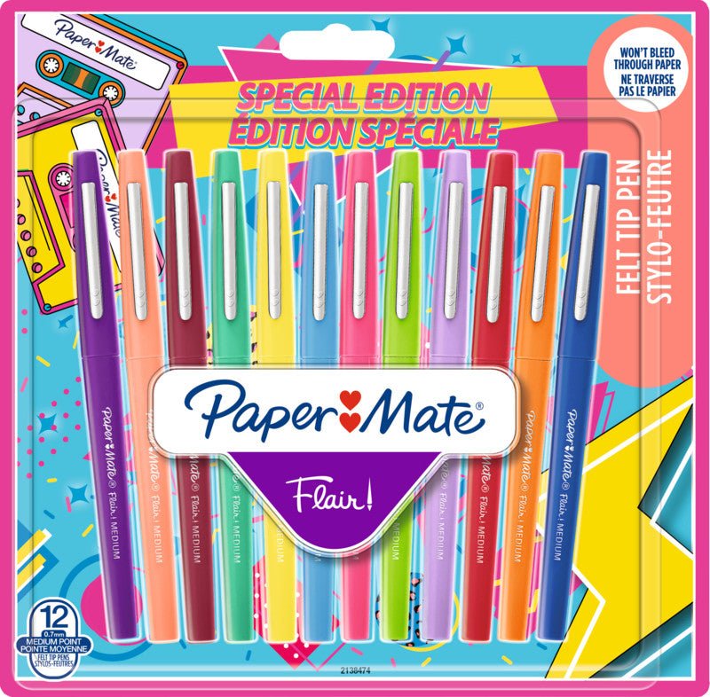 Papermate Filzstifte, Strichbreite 0,7 mm, 12 Farben