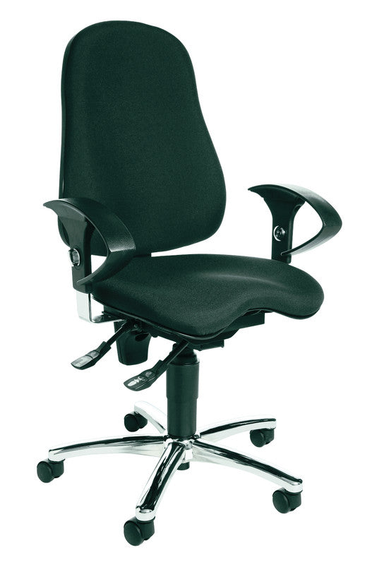 Topstar Bürostuhl Sitness 10 – Sitzhöhe 46–56 cm, 120 kg, schwarz