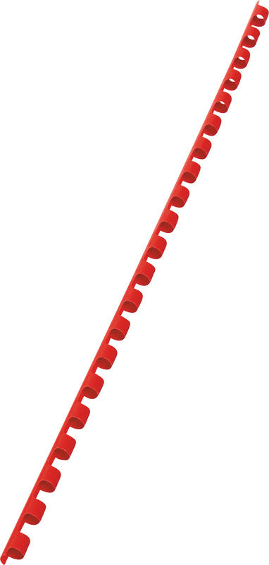 GBC Bindedisc-Ringe – für A4 – Ø 6 mm, rot, Kunststoff – 100 Stk.