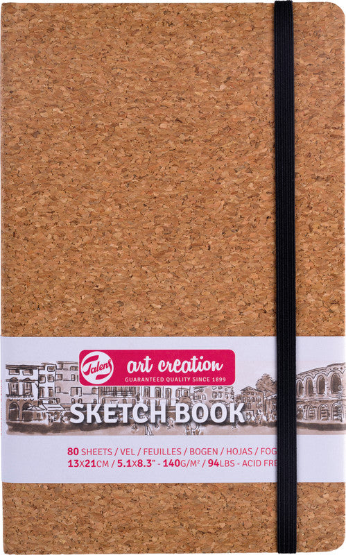 Talens Art Creation – Skizzenbuch, 13 × 21 cm, 140 g/m², 160 Seiten, mit Gummiband, Hardcover, säurefrei