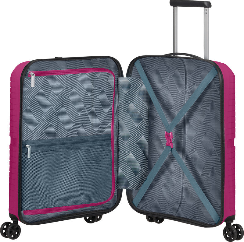 American Tourister Trolley Handgepäck – Hartschale, 4 Doppelrollen, mit TSA, Deep Orchid, 40 × 50 × 20 cm