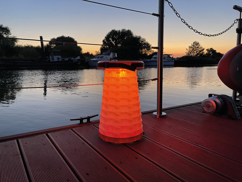 Wedo Hocker Sittoglow – Sitzhöhe 7–42 cm, 130 kg, Rot
