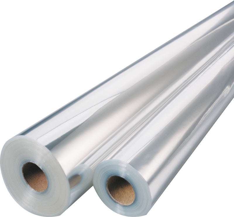 Folia Geschenkfolie Rolle glasklar – 75 cm × 25 m – für Lebensmittelkontakt – Kunststoff, 17–19 Mikron