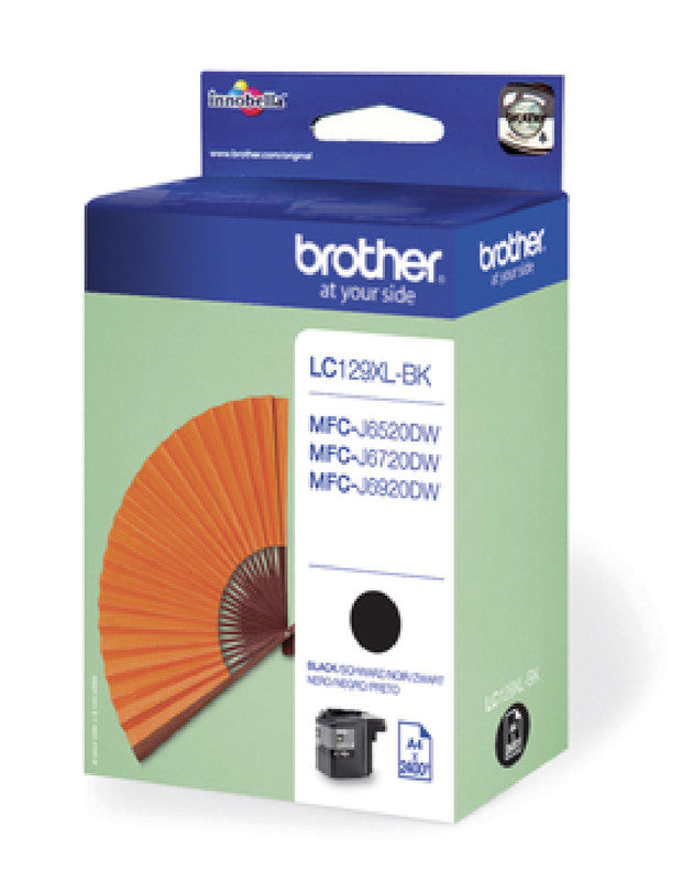 Brother LC129XLBK Schwarz Tintenpatrone (Original) – 2'400 Seiten