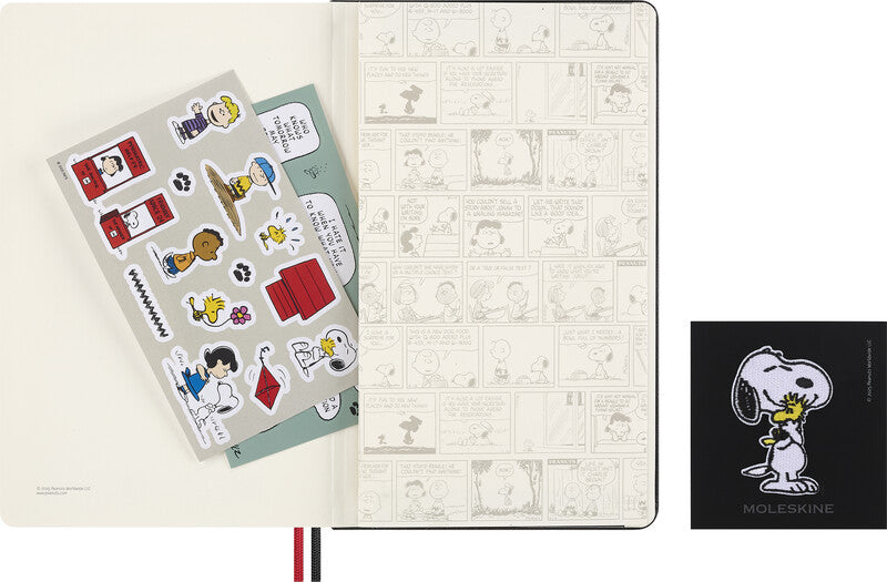 Moleskine Notizbuch Limited Edition PEANUTS, liniert, Leimbindung, Hardcover, 176 Seiten, 100 g/m² – blau