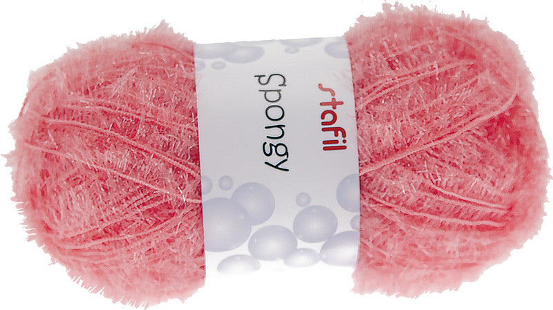 Stafil Schwammgarn, Polyester, Rosa, zum Stricken