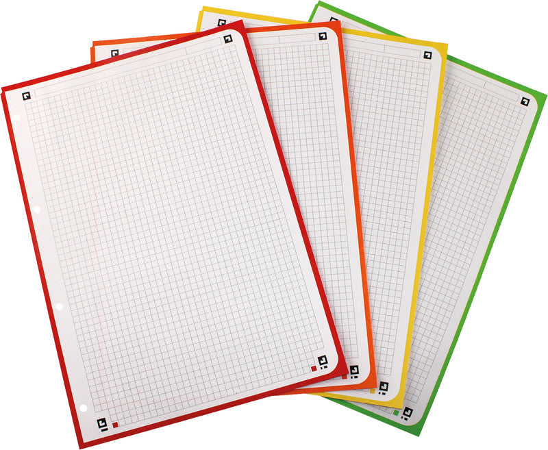 Oxford Collegeblock, Spiralbindung, 120 Blatt, 4-fach gelocht, perforiert, 90 g/m² – Taupe, für SCRIBZEE App