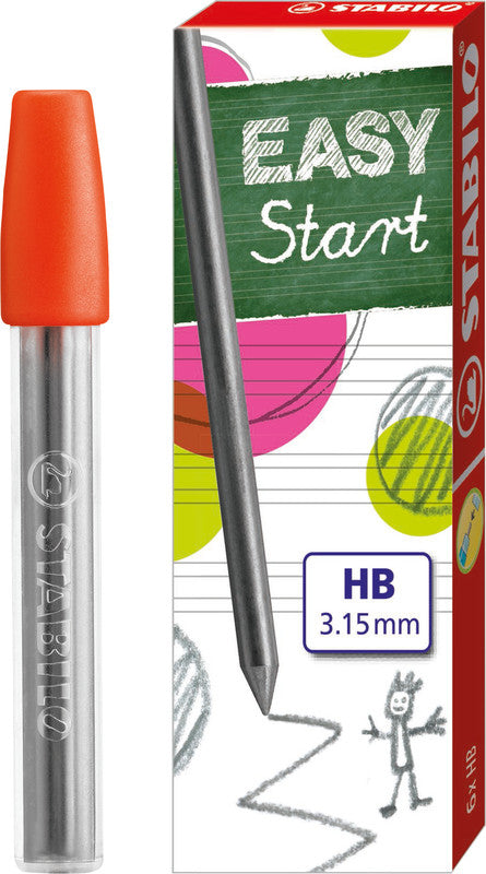 STABILO Bleistiftminen – Grau, 3,2 mm, HB, 6 Stk.