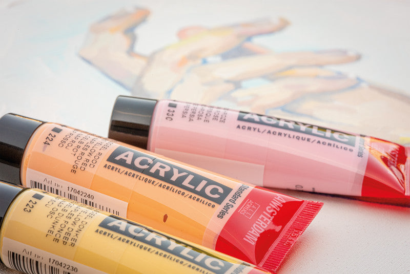 Royal Talens Amsterdam – Acryl Standard – Acrylfarbe – Set – 12 Farben, sortiert, 12 × 20 ml