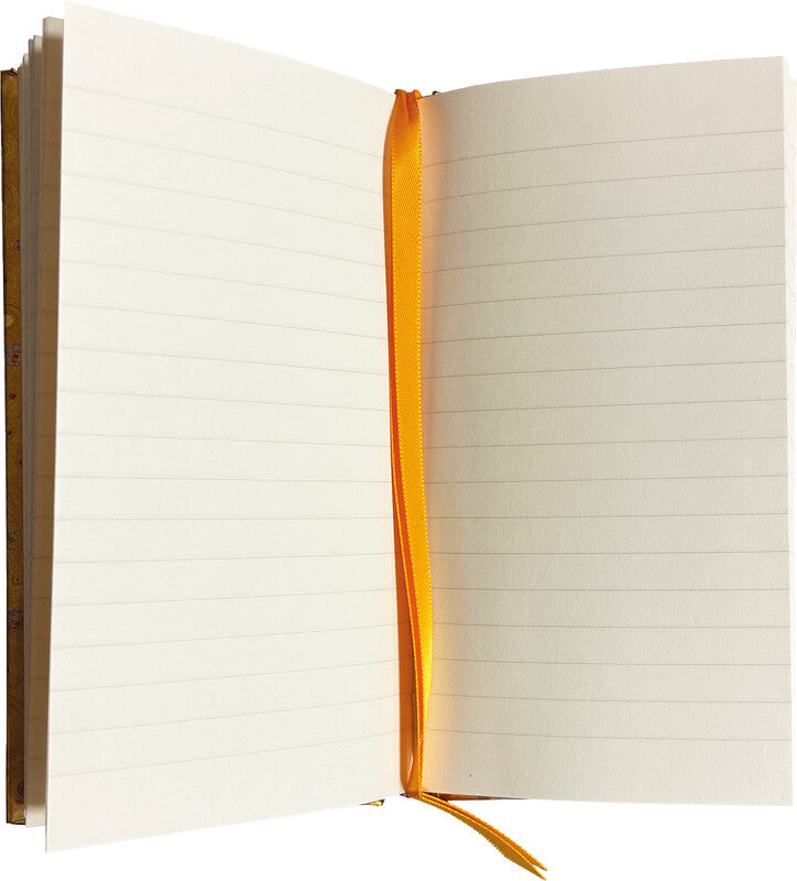 Flame tree Notizbuch, 82 × 150 mm, liniert, Fadenheftung, Hardcover, 128 Seiten – mehrfarbig